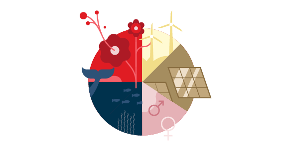 Icon of a globe 