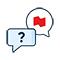 Two speech bubble icon