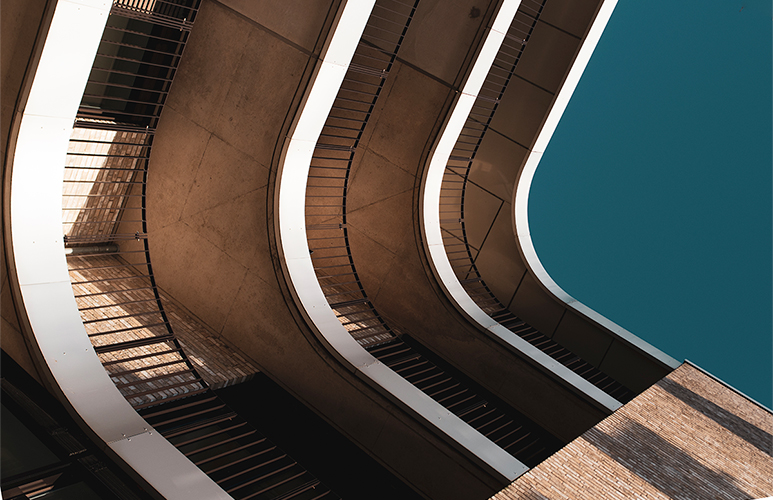 Balconies of a building