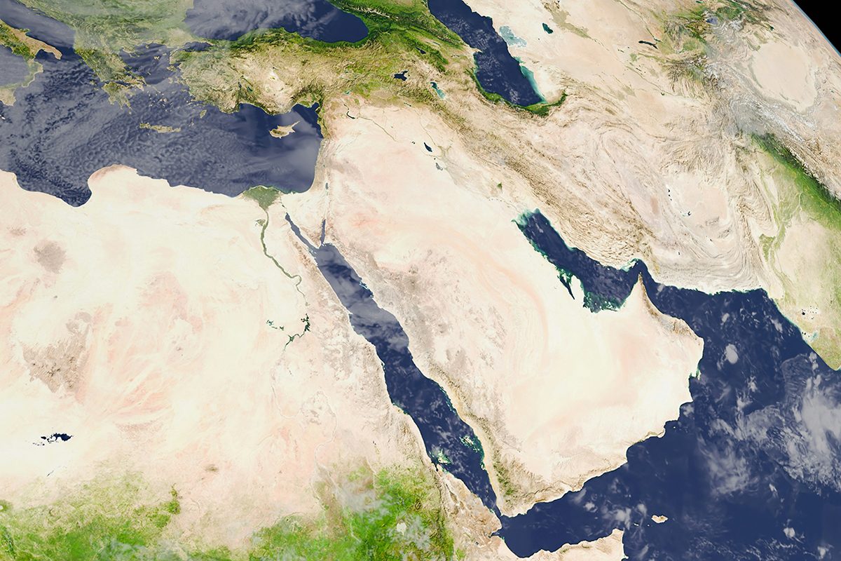 Map of the Middle East